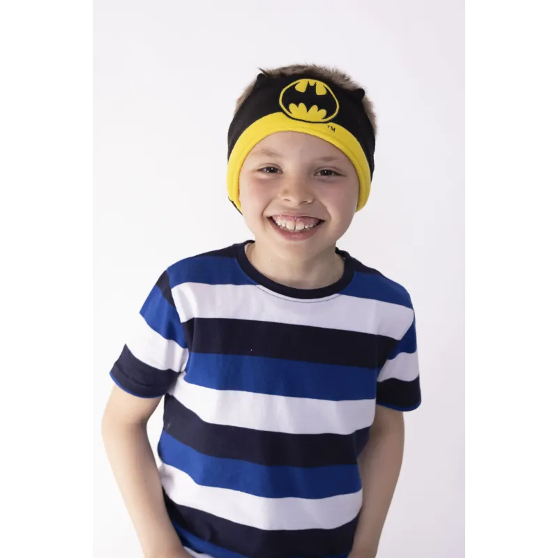 AUSCULTADORES INFANTIS PLANOS COM BANDA AJUSTÁVEL LAVÁVEL BATMAN KIDS AUDIO BAND - The Shop Gamer