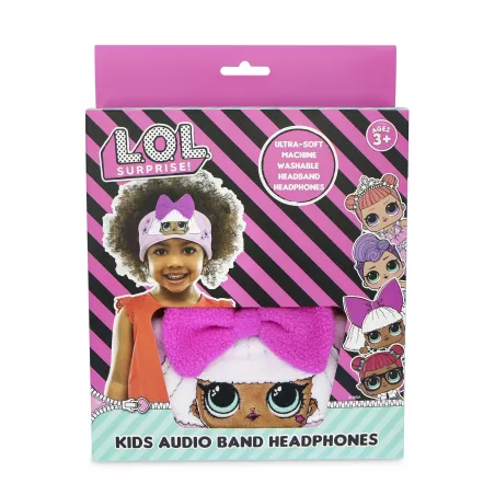 AUSCULTADORES INFANTIS PLANOS COM FAIXA AJUSTÁVEL LAVÁVEL L.O.L. SURPRISE! KIDS AUDIO BAND - The Shop Gamer