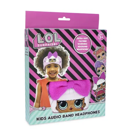 AUSCULTADORES INFANTIS PLANOS COM FAIXA AJUSTÁVEL LAVÁVEL L.O.L. SURPRISE! KIDS AUDIO BAND - The Shop Gamer