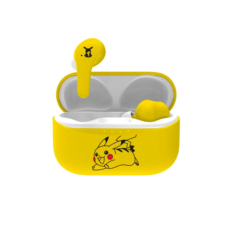 POKÉMON PIKACHU EARPODS BLUETOOTH V5.0 COM CAIXA DE CARREGAMENTO - The Shop Gamer