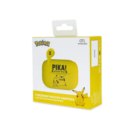 POKÉMON PIKACHU EARPODS BLUETOOTH V5.0 COM CAIXA DE CARREGAMENTO - The Shop Gamer