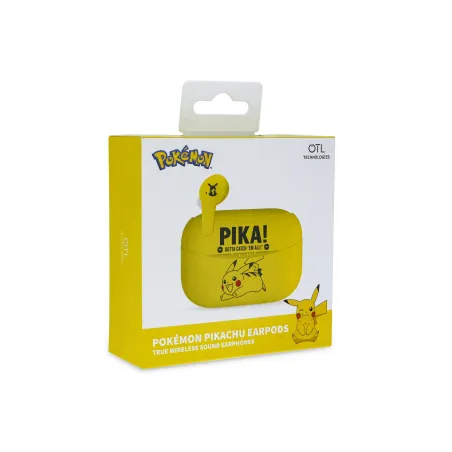 POKÉMON PIKACHU EARPODS BLUETOOTH V5.0 COM CAIXA DE CARREGAMENTO - The Shop Gamer