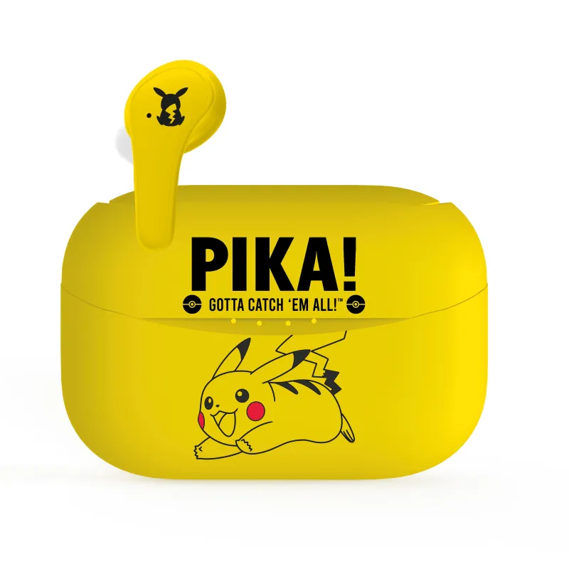 POKÉMON PIKACHU EARPODS BLUETOOTH V5.0 COM CAIXA DE CARREGAMENTO - The Shop Gamer