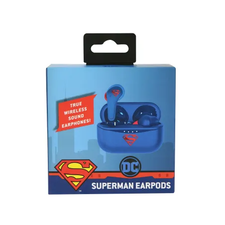 DC COMICS SUPERMAN EARPODS BLUETOOTH V5.0 WITH CHARGING CASE - The Shop Gamer