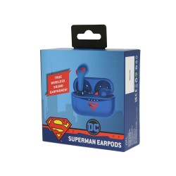 DC COMICS SUPERMAN EARPODS BLUETOOTH V5.0 CON CAJA DE CARGA