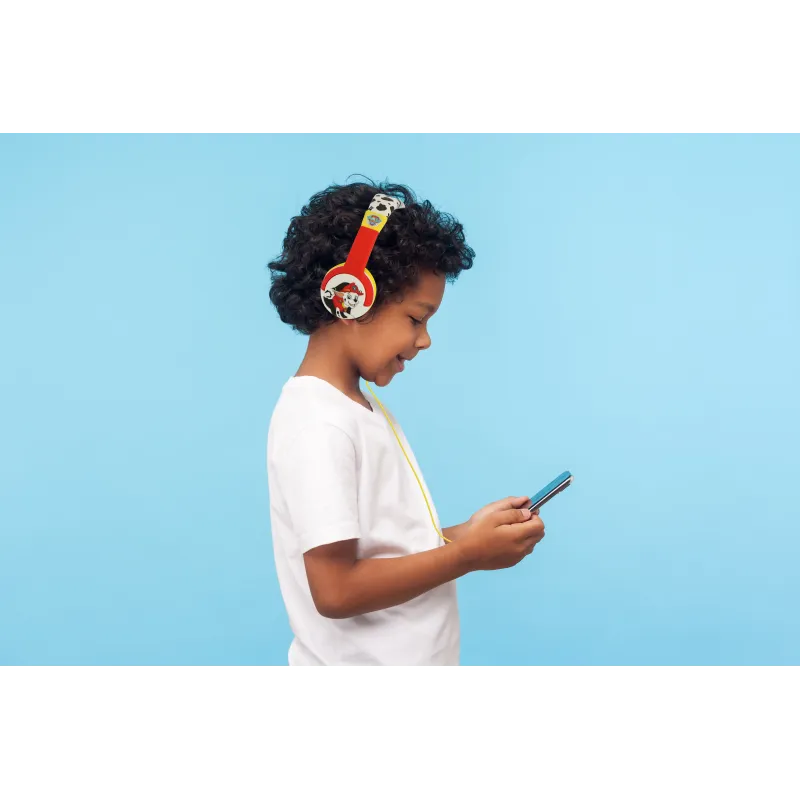 AURICULARES INFANTILES PATRULLA CANINA ROJOS PEQUEÑO TAMAÑO LIMITADOS EN VOLUMEN