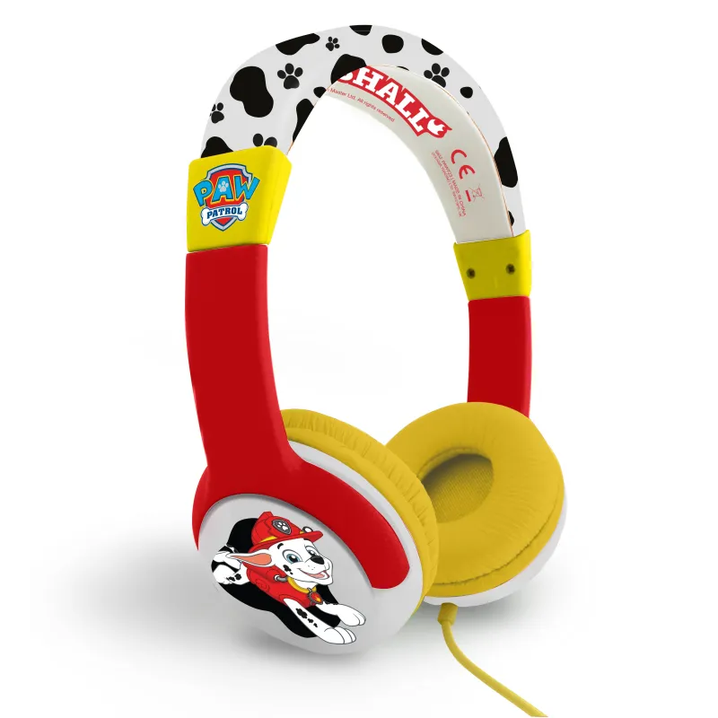 AURICULARES INFANTILES PATRULLA CANINA ROJOS PEQUEÑO TAMAÑO LIMITADOS EN VOLUMEN