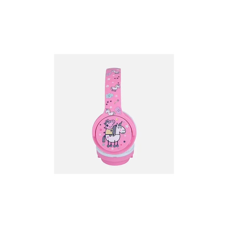 AUSCULTADORES INFANTIS SEM FIOS PEPA PIG COM TECNOLOGIA BLUETOOTH E MICROFONE - The Shop Gamer