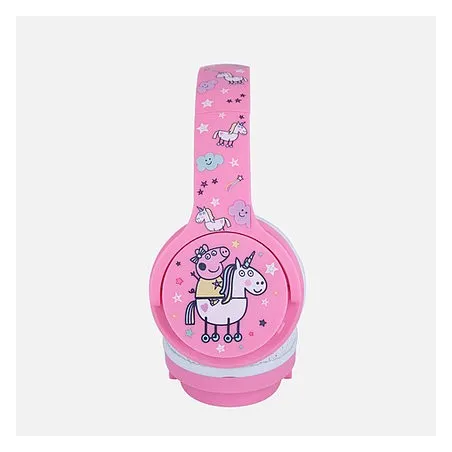 AURICULARES INFANTILES SIN CABLE PEPA PIG CON TECNOLOGÍA BLUETOOTH Y MICRÓFONO
