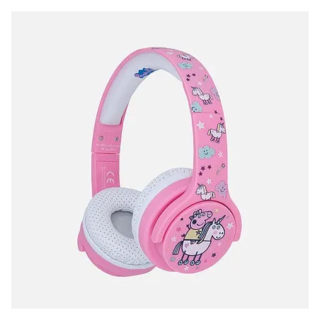 AURICULARES INFANTILES SIN CABLE PEPA PIG CON TECNOLOGÍA BLUETOOTH Y MICRÓFONO