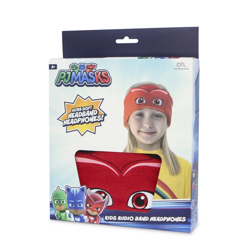 CASQUE AUDIO PLAT POUR ENFANTS, BANDEAU RÉGLABLE ET LAVABLE, BUHITA PJMASKS OWLETTE - The Shop Gamer
