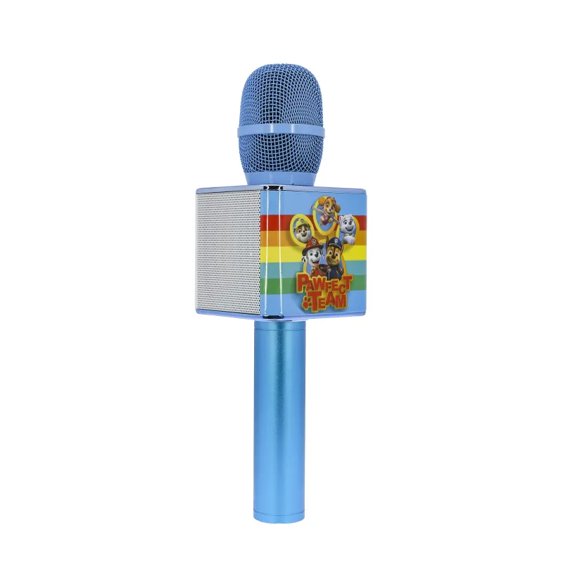 BLAUWE DRAADLOZE KARAOKEMICROFOON MET LUIDSPREKER PAW PATROL BLUE - The Shop Gamer