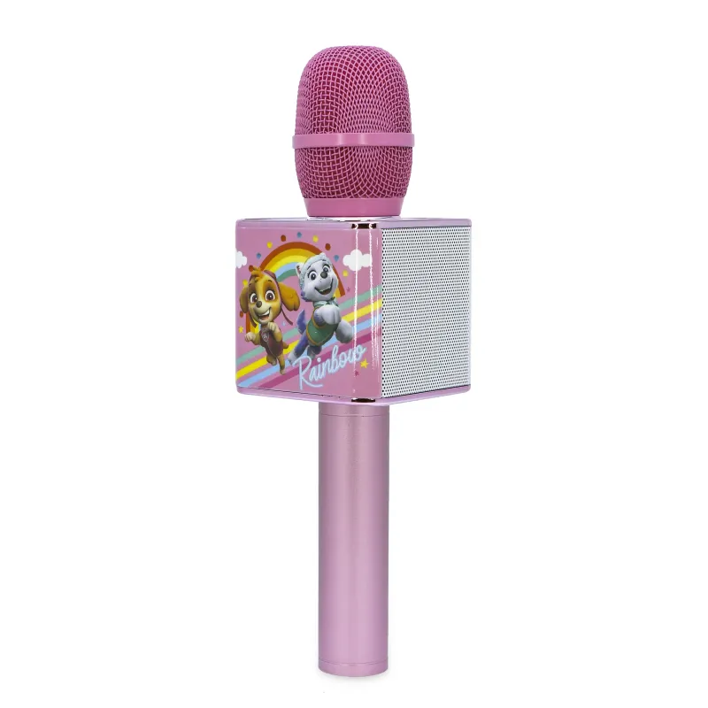 ROZE DRAADLOZE KARAOKEMICROFOON MET LUIDSPREKER PAW PATROL PINK - The Shop Gamer