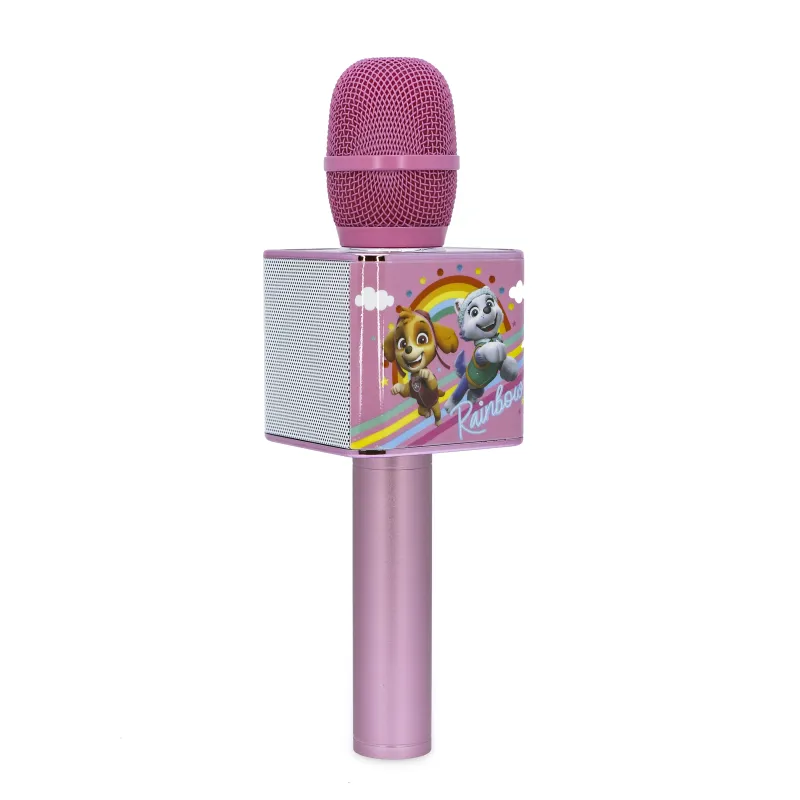 PAW PATROL PINK WIRELESS KARAOKE MICROPHONE WITH SPEAKER - The Shop Gamer
