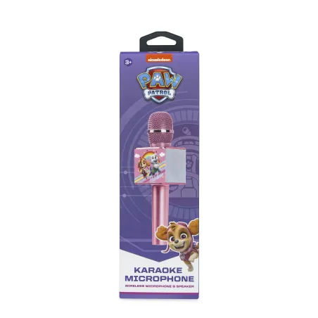 ROZE DRAADLOZE KARAOKEMICROFOON MET LUIDSPREKER PAW PATROL PINK - The Shop Gamer