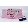 AURICULARES INFANTILES PLANOS CON BANDA AJUSTABLE LAVABLE PEPPA PIG ARCOIRIS