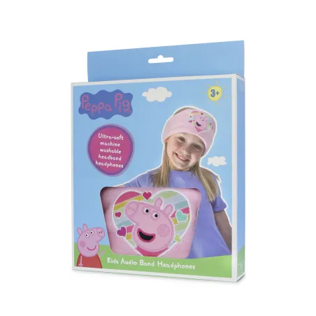 AURICULARES INFANTIS PLANOS COM BANDA AJUSTÁVEL LAVÁVEL PEPPA PIG ARCO-ÍRIS - The Shop Gamer