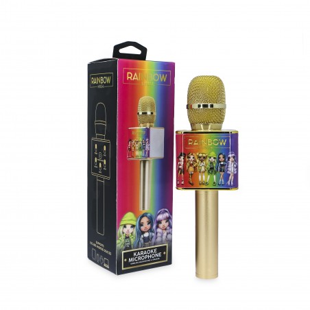 MICRÓFONO KARAOKE RAINBOW HIGH INALÁMBRICO CON ALTAVOZ