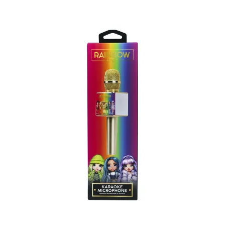 MICROFONE DE KARAOKE RAINBOW HIGH SEM FIOS COM ALTIFALANTE - The Shop Gamer