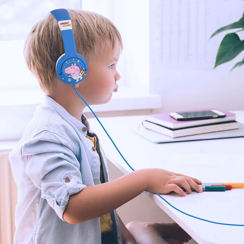 CUFFIE PER BAMBINI PEPPA PIG GEORGE RAZZO, FORMATO PICCOLO E VOLUME LIMITATO - The Shop Gamer