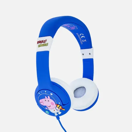 FONES INFANTIS PEPA PIG GEORGE COHETE, TAMANHO PEQUENO E VOLUME LIMITADO - The Shop Gamer