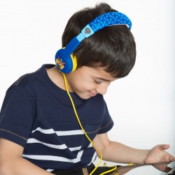 AURICULARES INFANTILES PATRULLA CANINA AZUL PEQUEÑO TAMAÑO LIMITADOS EN VOLUMEN
