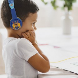AURICULARES INFANTILES PATRULLA CANINA AZUL PEQUEÑO TAMAÑO LIMITADOS EN VOLUMEN