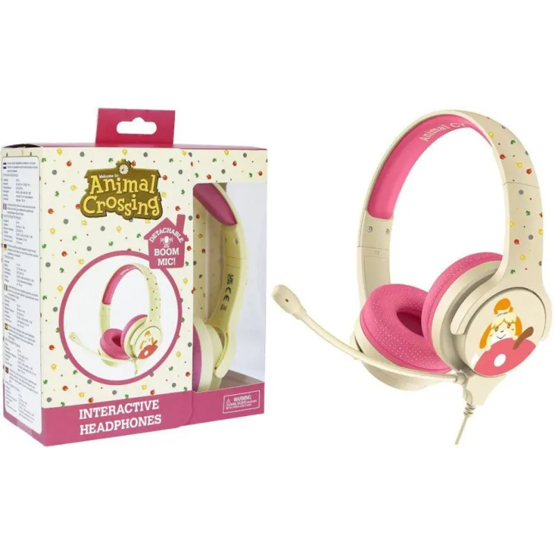CUFFIE PER BAMBINI CON MICROFONO ANIMAL CROSSING, MISURA PICCOLA, VOLUME LIMITATO - The Shop Gamer