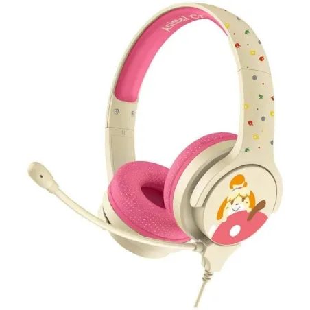 ANIMAL CROSSING KINDERKOPTELEFOON MET MICROFOON, KLEIN FORMAAT, VOLUMEBEGRENZING - The Shop Gamer