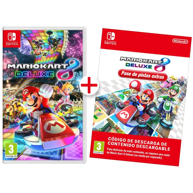 MARIO KART 8 DELUXE SWITCH JEU PHYSIQUE + PASS CIRCUITS SUPPLÉMENTAIRES, CONTENU NUMÉRIQUE - The Shop Gamer
