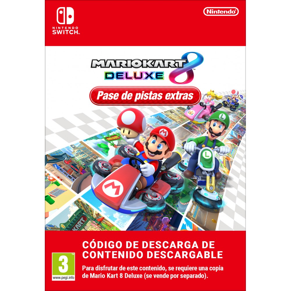 Mario Kart 8 Deluxe Switch Juego FÍsico Pase De Pistas Extras Cont Digital 9266