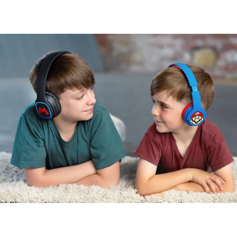 FALTBARE KABELLOSE SUPER MARIO KOPFHÖRER MIT OFFIZIELLER NINTENDO-LIZENZ - The Shop Gamer