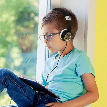 KINDERHOOFDTELEFOON MET HARRY POTTER-SCHILD, KLEIN FORMAAT EN VOLUMEBEGRENZING - The Shop Gamer