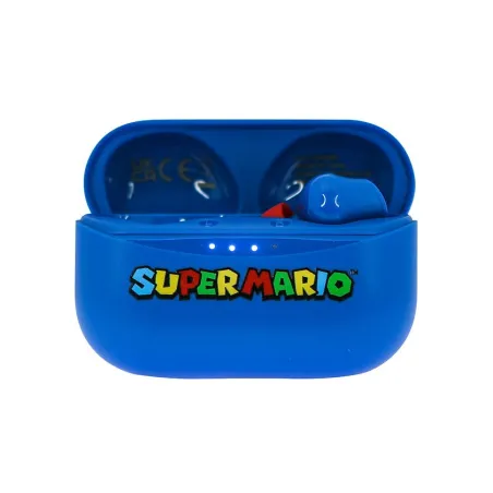 SUPER MARIO EARPODS BLUETOOTH V5.0 WITH BLUE CHARGING CASE BY OTL TECHNOLOGIES - The Shop Gamer