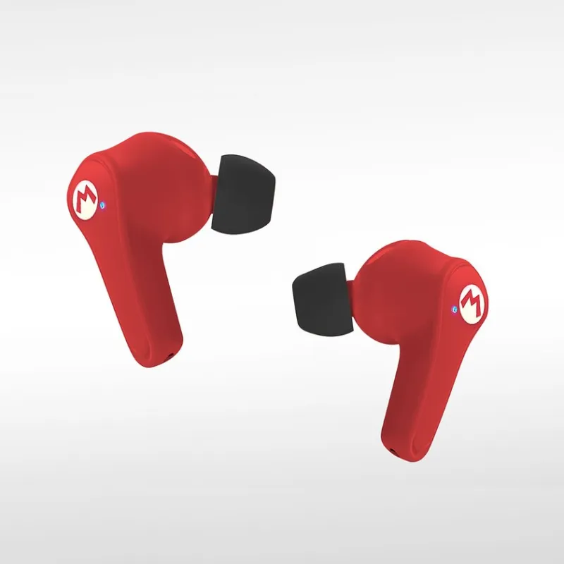 SUPER MARIO EARPODS BLUETOOTH V5.0 COM ESTOJO DE CARREGAMENTO VERMELHO DA OTL TECHNOLOGIES - The Shop Gamer