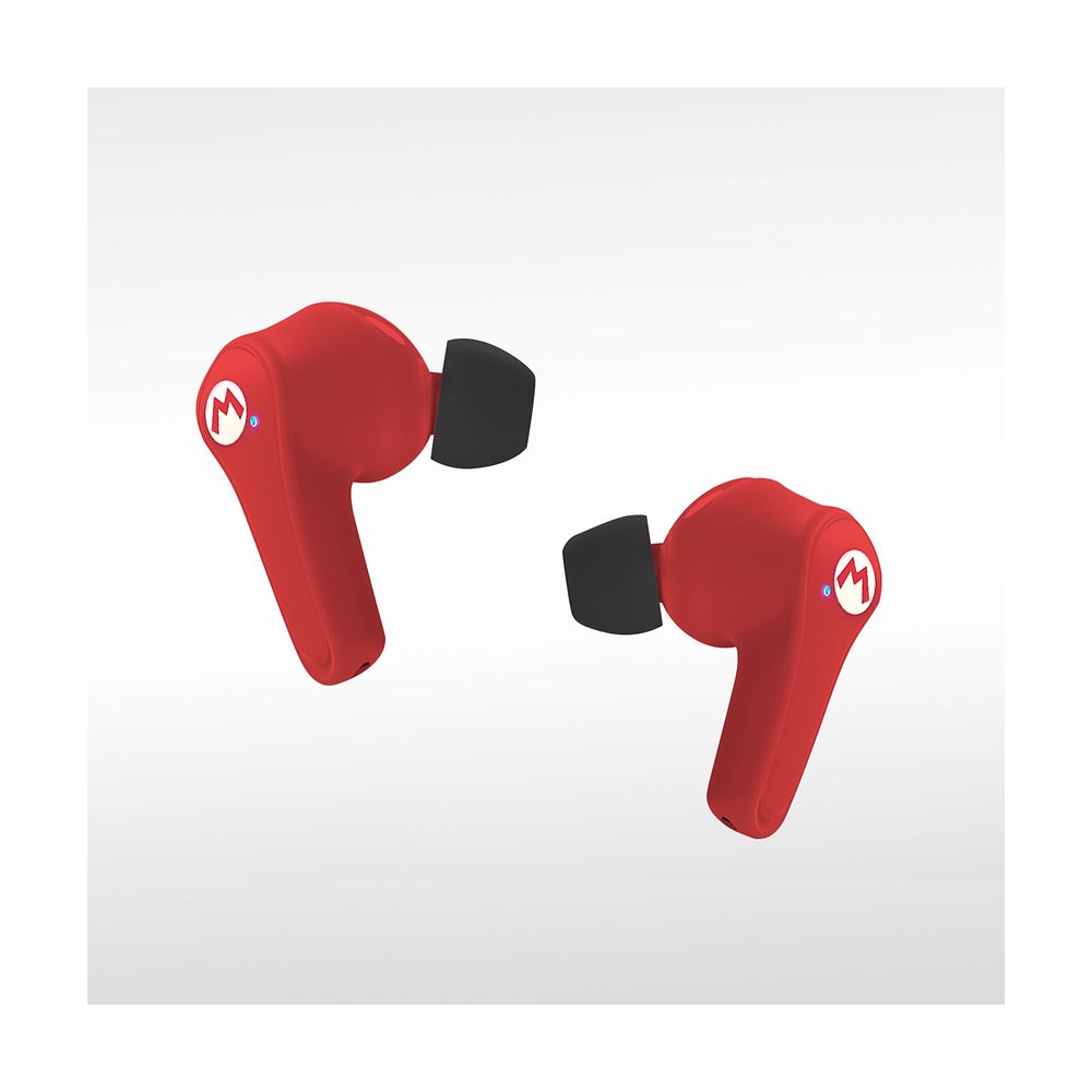 SUPER MARIO EARPODS BLUETOOTH V5.0 CON CAJA DE CARGA ROJA DE OTL TECHNOLOGIES