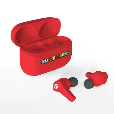 SUPER MARIO BLUETOOTH-OORDOPJES V5.0 MET RODE OPLAADCASE VAN OTL TECHNOLOGIES - The Shop Gamer