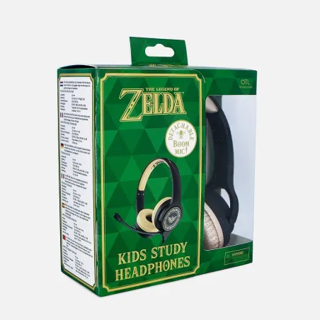 CASQUE ENFANT AVEC MICRO THE LEGEND OF ZELDA À VOLUME LIMITÉ - The Shop Gamer