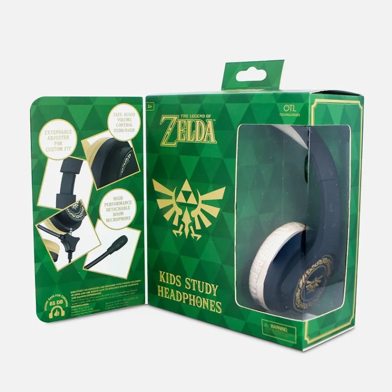 CASQUE ENFANT AVEC MICRO THE LEGEND OF ZELDA À VOLUME LIMITÉ - The Shop Gamer