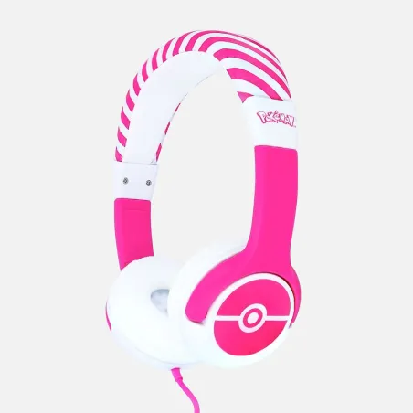 CASQUE ENFANT POKÉMON POKEBALL ROSE, PETIT FORMAT ET VOLUME LIMITÉ - The Shop Gamer