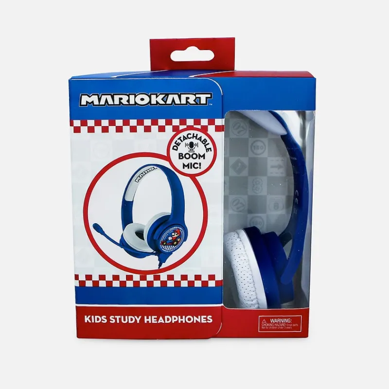 CASQUE ENFANT AVEC MICROPHONE MARIO KART, PETIT FORMAT, VOLUME LIMITÉ - The Shop Gamer