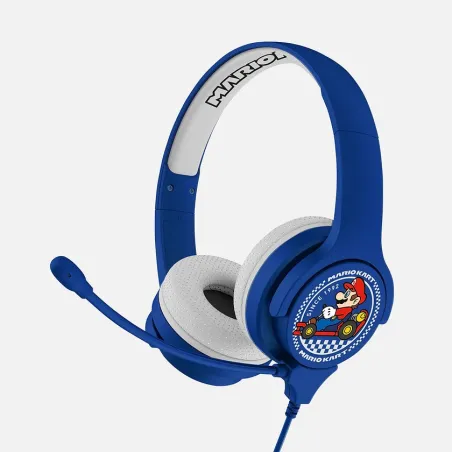 CASQUE ENFANT AVEC MICROPHONE MARIO KART, PETIT FORMAT, VOLUME LIMITÉ - The Shop Gamer