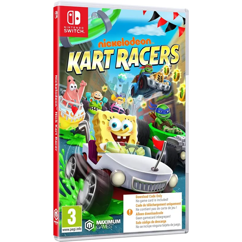 NICKELONDEON KART RACERS SWITCH BOXED DOWNLOAD CODE FOR NINTENDO SWITCH - The Shop Gamer