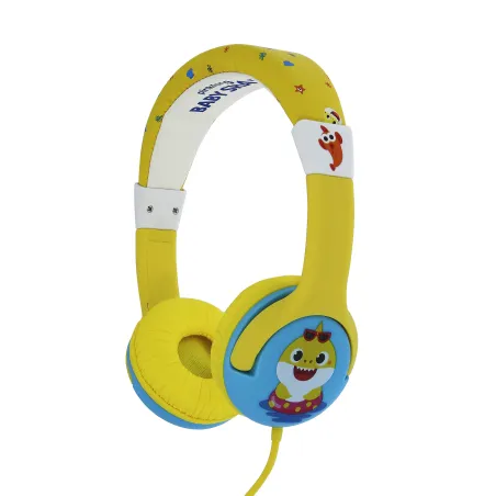 SMALL WIRED BABY SHARK CHILDREN'S HEADPHONES WITH VOLUME LIMITER - The Shop Gamer