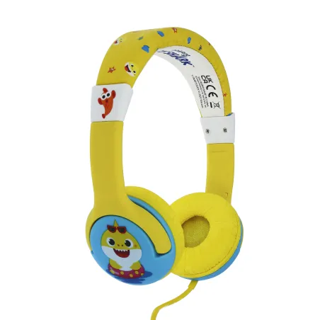 SMALL WIRED BABY SHARK CHILDREN'S HEADPHONES WITH VOLUME LIMITER - The Shop Gamer