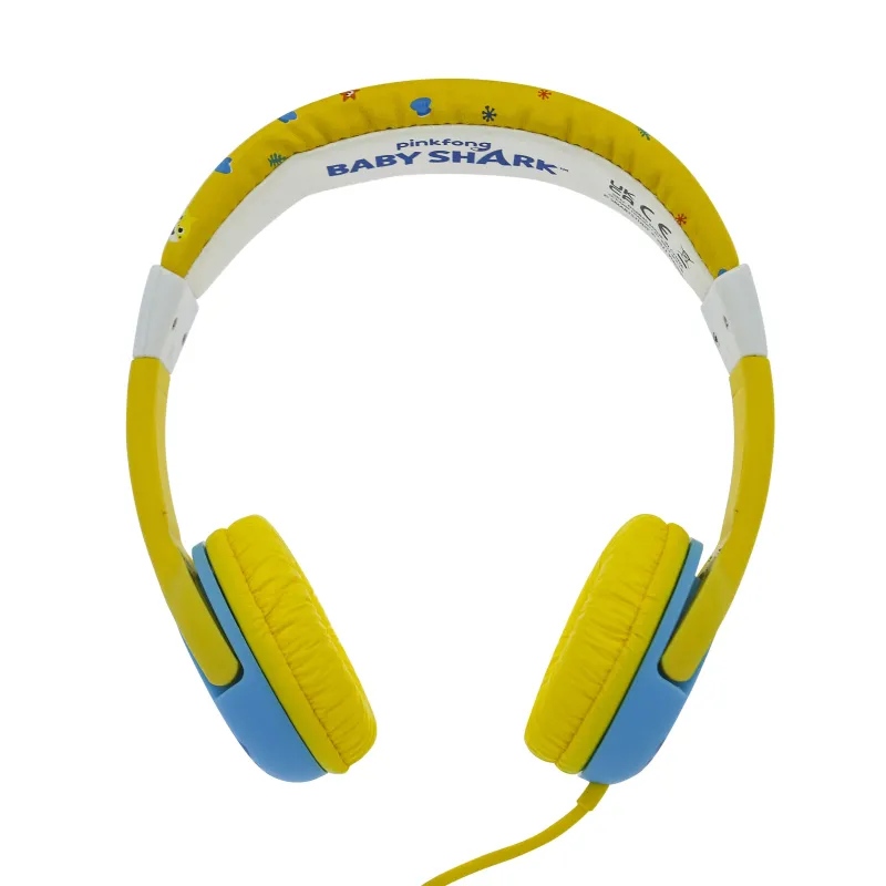 SMALL WIRED BABY SHARK CHILDREN'S HEADPHONES WITH VOLUME LIMITER - The Shop Gamer