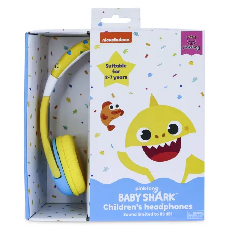 KLEINE BEDRADE KINDERHOOFDTELEFOON BABY SHARK MET VOLUMEBEGRENZING - The Shop Gamer