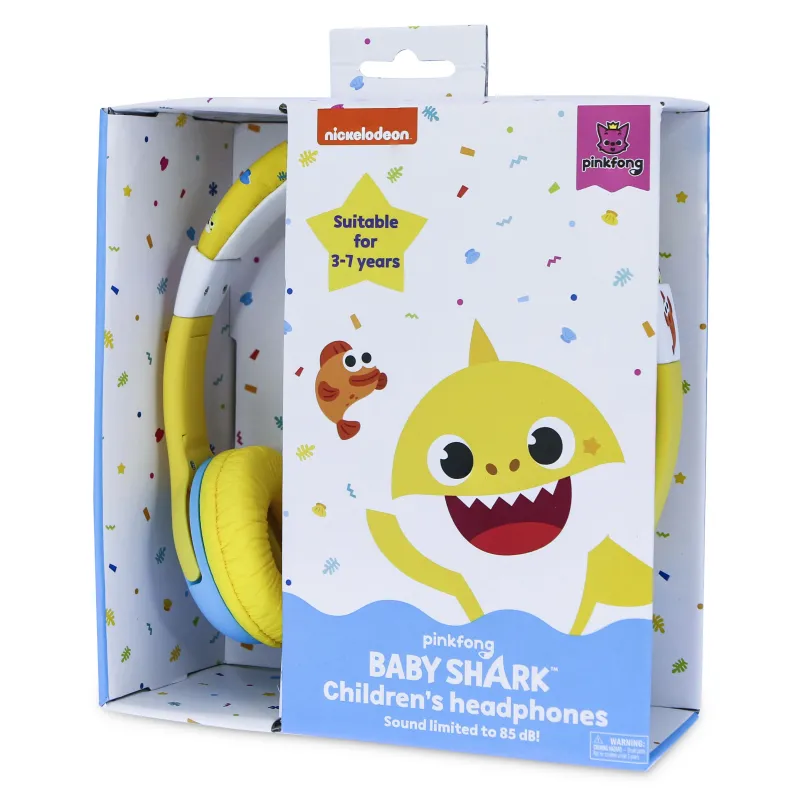 KLEINE KABELGEBUNDENE KINDERKOPFHÖRER BABY SHARK MIT BEGRENZTER LAUTSTÄRKE - The Shop Gamer