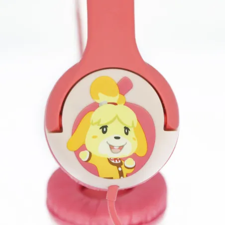 BEDRADE KINDERHOOFDTELEFOON ANIMAL CROSSING ISABELLE MET VOLUMEBEGRENZING - The Shop Gamer