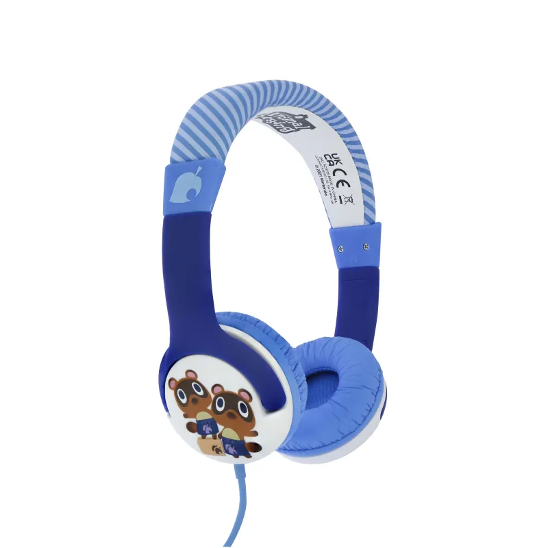 CASQUE AUDIO FILAIRE POUR ENFANTS ANIMAL CROSSING TOMMY&TIMMY, VOLUME LIMITÉ - The Shop Gamer